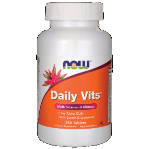 Daily Vits Multi-Vitamin and Mineral (250 tablets) NOW Foods